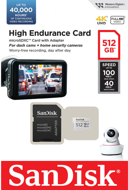 Retail blister packaging front, adapter and card together